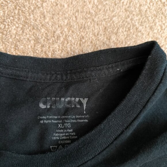 Chucky Retro 80s 90s Style Horror Merch Snitches Get Stitches Shirt XL - Picture 4 of 7